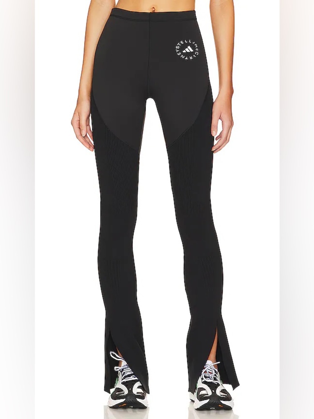 Adidas by Stella McCartney TrueStrength Flat-Knit Slit Pants